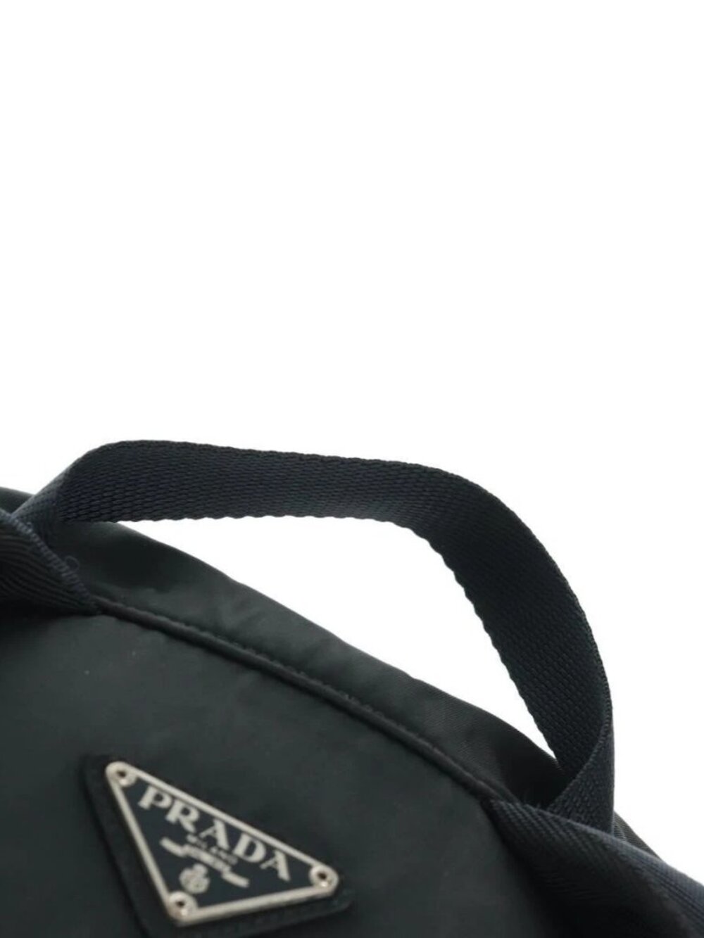 PRADA Backpack Nylon Black Silver Auth bs31873 - Picture 9 of 16